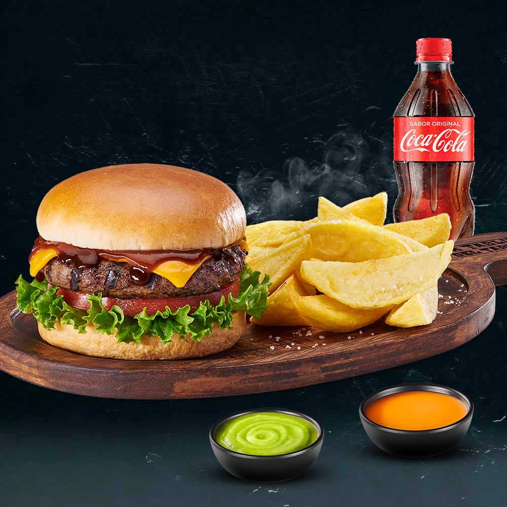 Combo Hamburguesa de Res con Queso